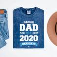 Proud Dad Of A Class Of 2020 Graduate TShirt Graduation Mineral Wash Tshirts Mineral Navy
