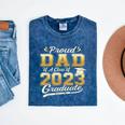 Proud Dad Of a Class Of 2023 Graduate Senior Graduation Mineral Wash Tshirts Mineral Navy