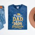 Proud Dad Of a Class Of 2025 Graduate Senior Graduation Mineral Wash Tshirts Mineral Navy