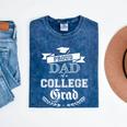 Proud Dad Of a College Grad 2019 Family Graduation Shirt Mineral Wash Tshirts Mineral Navy