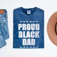 Proud Dad Father's Day Graduation Holiday Mineral Wash Tshirts Mineral Navy