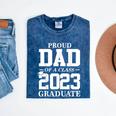 Proud Dad Graduation Senior 23 Grad Class Of 2023 Mineral Wash Tshirts Mineral Navy