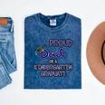 Proud Dad Of a Kindergarten Graduate Graduation TShirt Mineral Wash Tshirts Mineral Navy