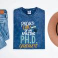 Proud Dad PhD Doctoral Graduation Doctorate Degree EdD PsyD Mineral Wash Tshirts Mineral Navy