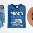 Proud Dad Of A State Trooper Police Officer Graduation Mineral Wash Tshirts Mineral Navy