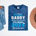 Proud Daddy Of 5th Grade Graduate 2024 Family Graduation Mineral Wash Tshirts Mineral Navy