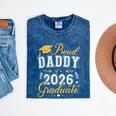 Proud Daddy Of a Class Of 2026 Graduate For Graduation Mineral Wash Tshirts Mineral Navy