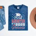 Proud Daughter Of 2025 College Graduate Family Graduation Mineral Wash Tshirts Mineral Navy
