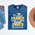 Proud Family Class Of 2023 PHD Graduate Doctorate Graduation Mineral Wash Tshirts Mineral Navy