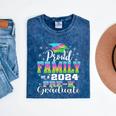 Proud Family Of PreK School Graduate 2024 Graduation Family Premium Mineral Wash Tshirts Mineral Navy