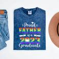 Proud Father Of 2023 Graduate Class 2023 Graduation Family Mineral Wash Tshirts Mineral Navy