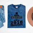 Proud Father Of A Class Of 2018 Graduate Tee Graduation Z1 Mineral Wash Tshirts Mineral Navy