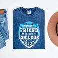 Proud Friend Of a 2018 College Grad Graduation Mineral Wash Tshirts Mineral Navy