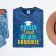 Proud Graduation Dad Father Of Graduates Mineral Wash Tshirts Mineral Navy