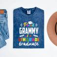 Proud GRAMMY Of A 5th Grade Graduate Graduation 2024 Senior Mineral Wash Tshirts Mineral Navy
