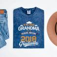 Proud Grandma Of A 2018 Graduate Shirt Graduation Grad Class Mineral Wash Tshirts Mineral Navy