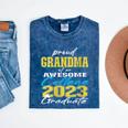 Proud Grandma Of 2023 College Graduate Family 23 Graduation Mineral Wash Tshirts Mineral Navy