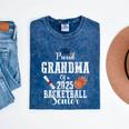 Proud Grandma Of 2025 Basketball Senior Graduation Day Mineral Wash Tshirts Mineral Navy