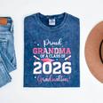 Proud Grandma Of A 2026 Senior Class Of 2026 Graduation Mineral Wash Tshirts Mineral Navy