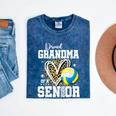 Proud Grandma Of A 2026 Senior Volleyball Graduation Leopard Mineral Wash Tshirts Mineral Navy