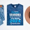 Proud Grandma Of 5th Grade Graduate 2024 Family Graduation Mineral Wash Tshirts Mineral Navy