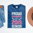 Proud Grandma Of A Class 2019 Senior T Shirt Graduation Mineral Wash Tshirts Mineral Navy