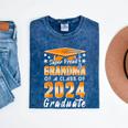 Proud Grandma Of A Class Of 2024 Matching Family Graduation Mineral Wash Tshirts Mineral Navy