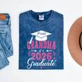 Proud Grandma Of a Class Of 2026 Graduate For Graduation Mineral Wash Tshirts Mineral Navy