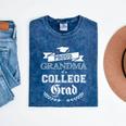 Proud Grandma Of a College Grad 2019 Family Graduation Shirt Mineral Wash Tshirts Mineral Navy