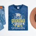 Proud Grandma Of Two 2024 Graduate Class 2024 Graduation Mineral Wash Tshirts Mineral Navy