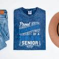 Proud Grandpa Of 2018 Senior T-Shirt Student Graduation Mineral Wash Tshirts Mineral Navy