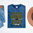 Proud Grandpa Of A 2023 Graduate Graduation Mineral Wash Tshirts Mineral Navy