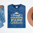 Proud Grandpa Of a 2024 Graduate Senior Graduation Men Mineral Wash Tshirts Mineral Navy