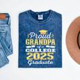 Proud Grandpa Of 2025 College Graduate Family 24 Graduation Mineral Wash Tshirts Mineral Navy