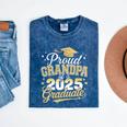 Proud Grandpa Of a Class Of 2025 Graduate Senior Graduation Premium Mineral Wash Tshirts Mineral Navy