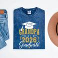 Proud Grandpa Of a Class Of 2026 Graduate For Graduation Mineral Wash Tshirts Mineral Navy