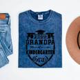 Proud Grandpa Of a Kindergarten Grad Graduation Shirt Mineral Wash Tshirts Mineral Navy