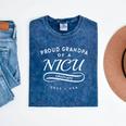 Proud Grandpa Of a NICU Graduate 2023 Graduation Party Mineral Wash Tshirts Mineral Navy