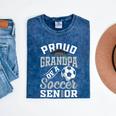 Proud Grandpa Of a Soccer Senior Class Of 2026 Graduation Mineral Wash Tshirts Mineral Navy