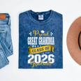 Proud Great Grandma Of a Class Of 2026 Graduate Graduation Mineral Wash Tshirts Mineral Navy