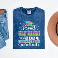 Proud Great Grandma Of Kindergarten Graduate 2024 Graduation Mineral Wash Tshirts Mineral Navy