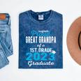 Proud Great Grandpa Of 1st Grade Graduate 2023 Graduation Mineral Wash Tshirts Mineral Navy