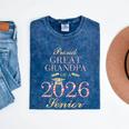Proud Great Grandpa Of A 2026 Senior Graduate Graduation Mineral Wash Tshirts Mineral Navy