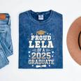 Proud Lela Of A Class Of 2025 Graduate Senior Graduation Mineral Wash Tshirts Mineral Navy