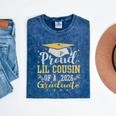 Proud Lil Cousin Of a 2026 Graduate Class Senior Graduation Mineral Wash Tshirts Mineral Navy