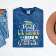Proud Little Cousin Of PreK School Graduate 2024 Graduation Mineral Wash Tshirts Mineral Navy