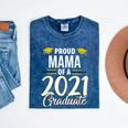 Proud Mama Of A 2021 Graduate Graduation Clothes MBA PhD Mineral Wash Tshirts Mineral Navy