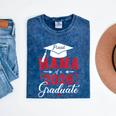 Proud Mama Of a Class Of 2026 Graduate For Graduation Mineral Wash Tshirts Mineral Navy