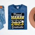 Proud Mamaw Of 2023 Graduate Class 2023 Graduation Family Mineral Wash Tshirts Mineral Navy