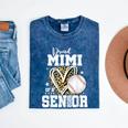 Proud Mimi Of A 2026 Senior Baseball Graduation Leopard Mineral Wash Tshirts Mineral Navy
